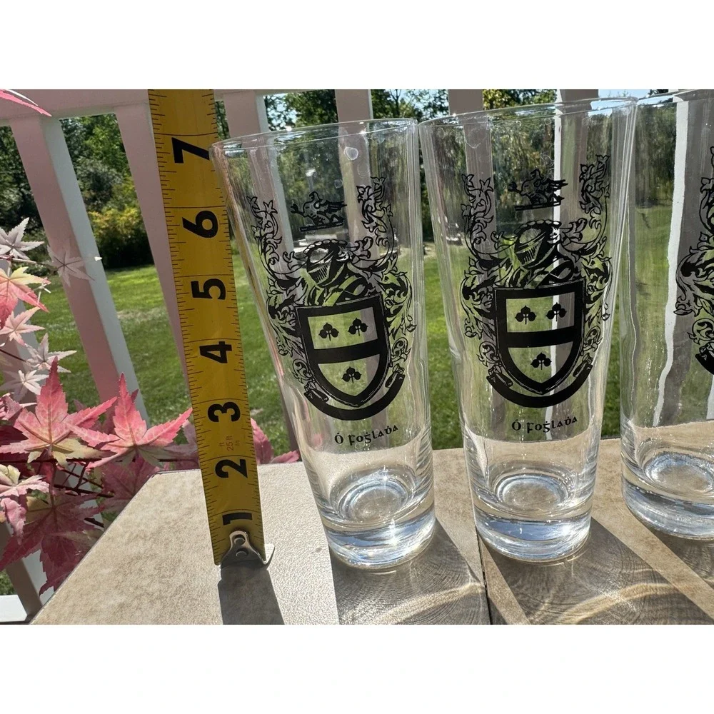 Set of 5 Vintage Irish Coat of Arms Highball Glasses 7